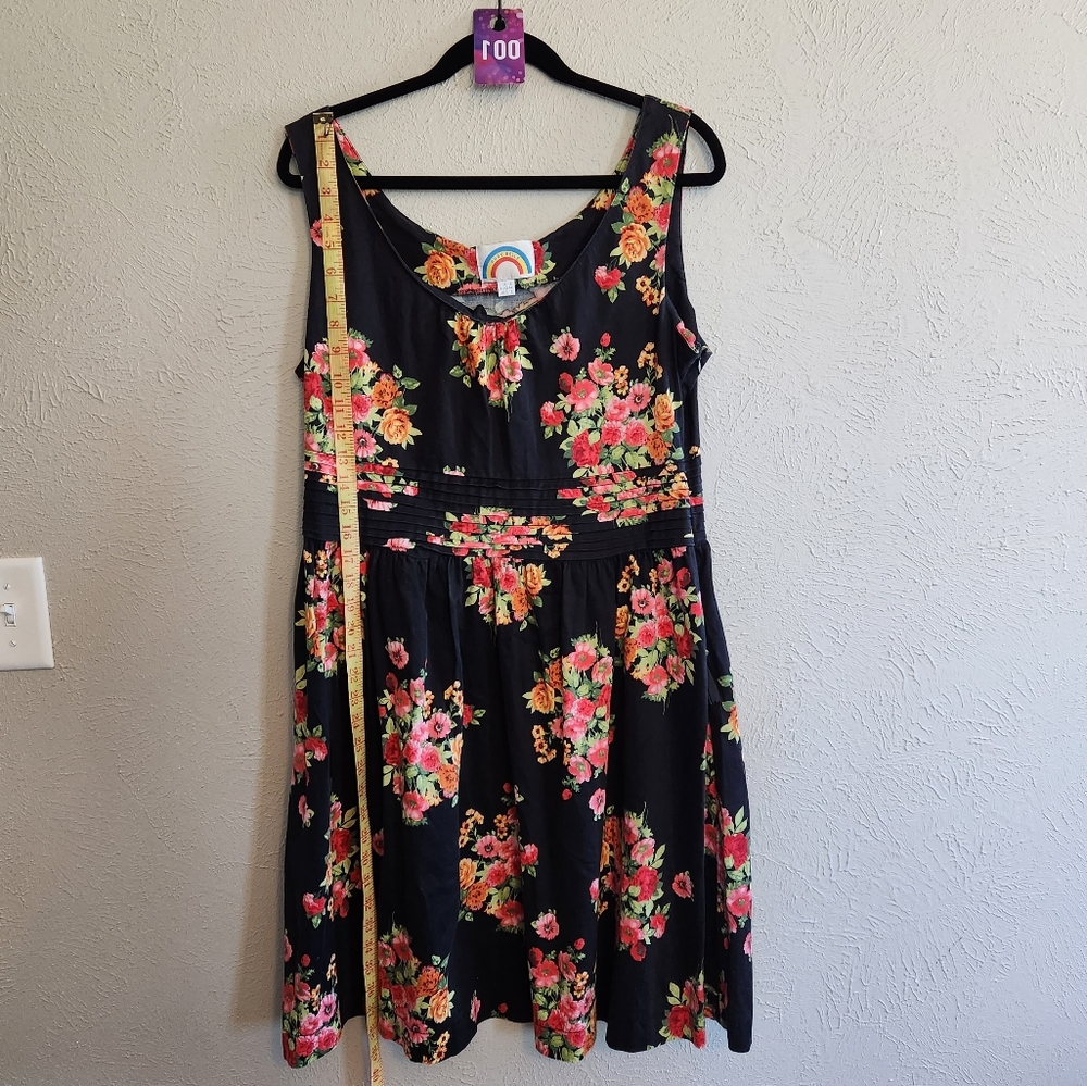 Ruby Belle Black and floral dress